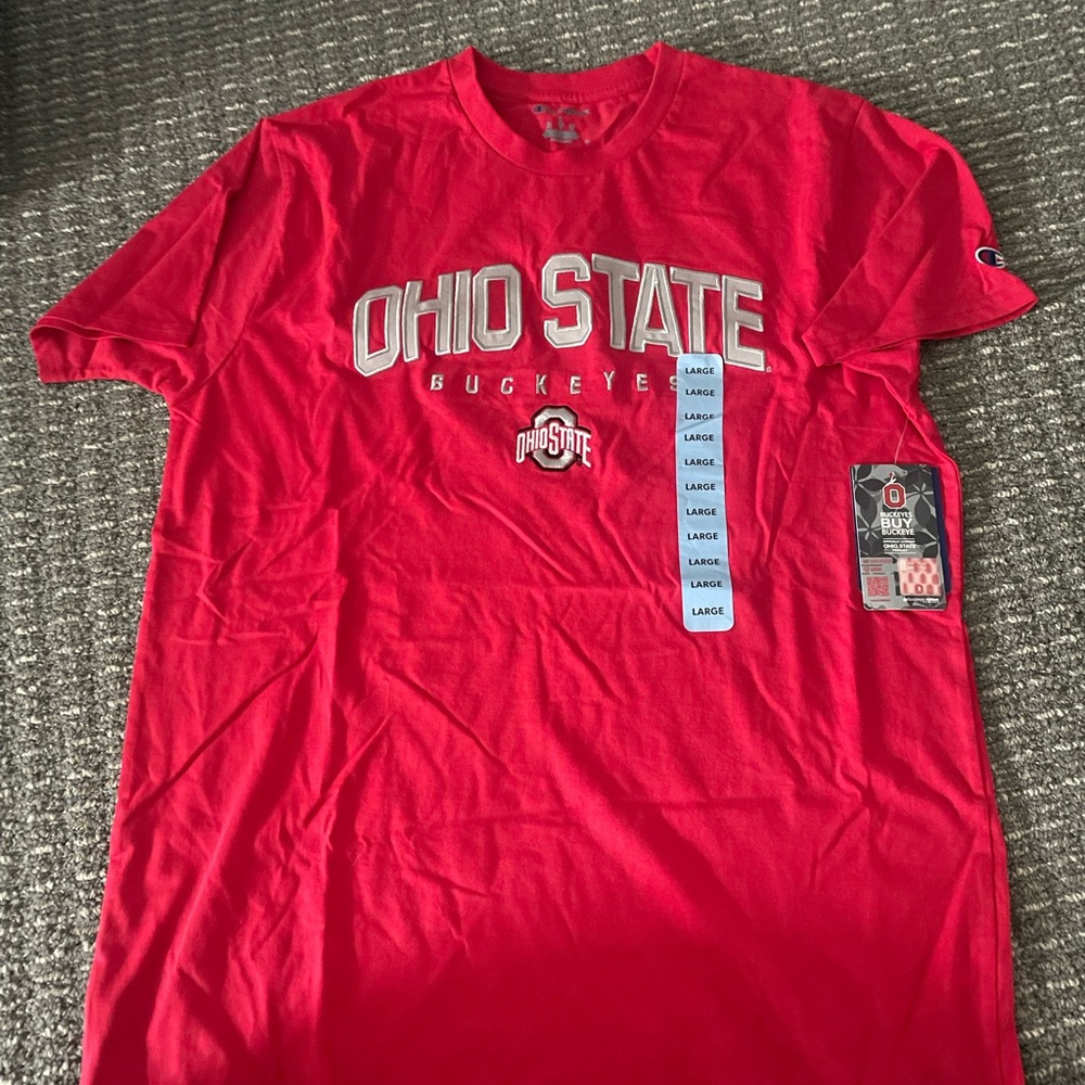 Champion Red Ohio State Buckeyes Men's Shirt